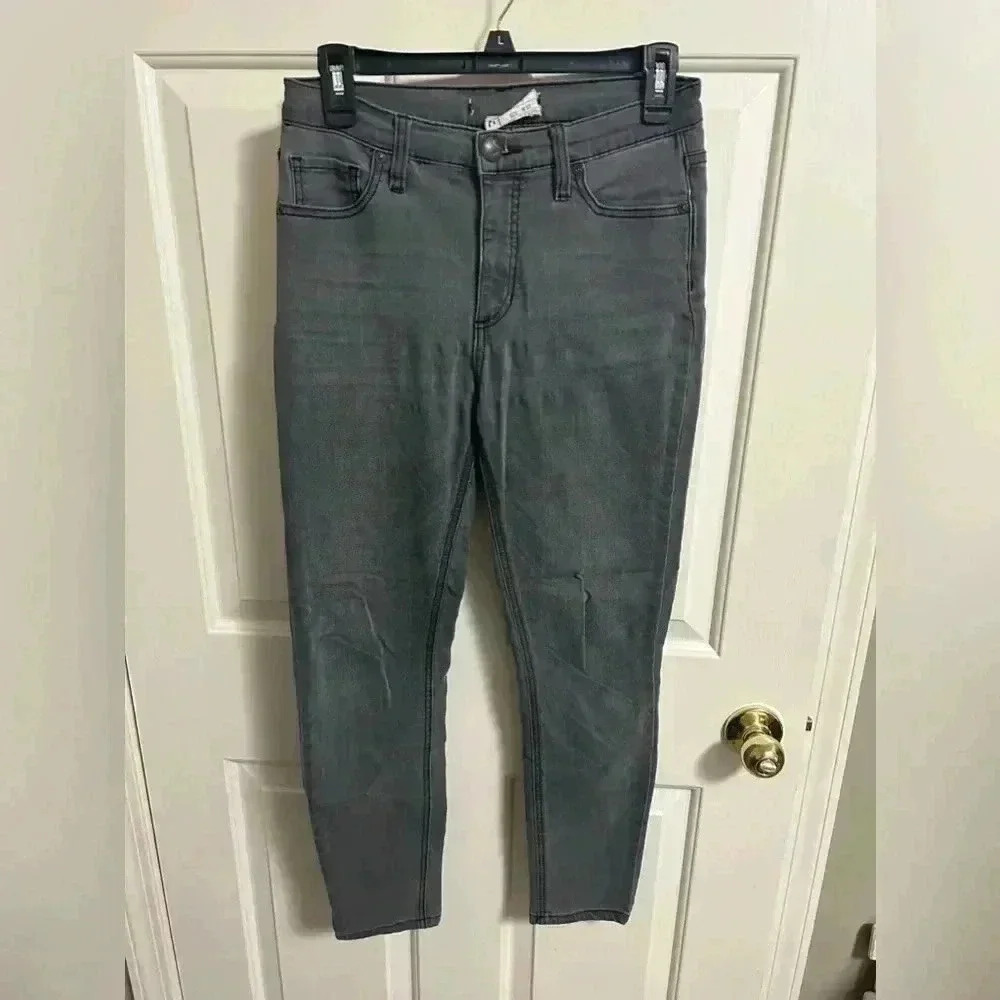 Free People Peyton High Rise Ankle Jeans Carbon Gray Wash‎ 27